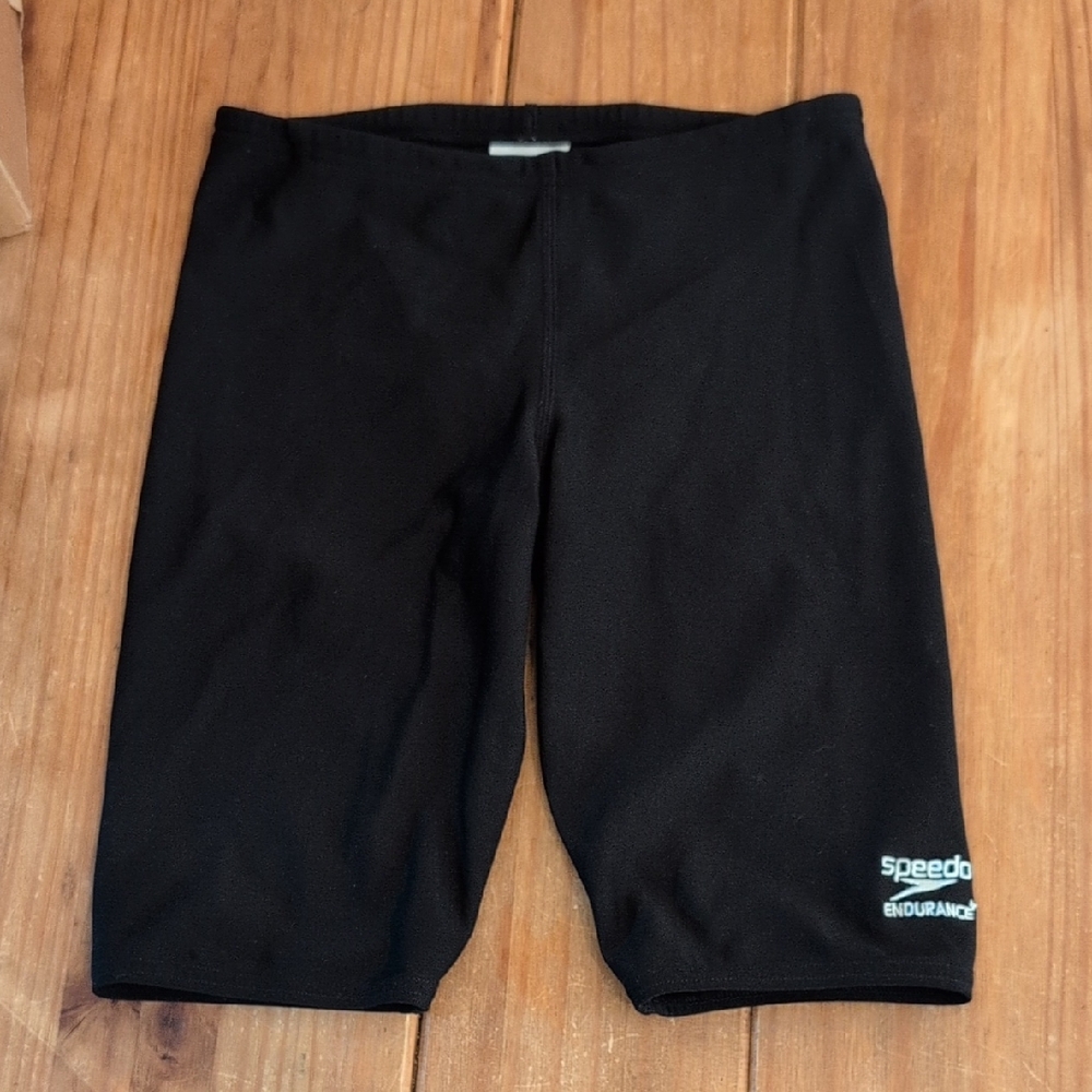Speedo Boys Black Endurance Jammers Swim Trainers, Size 26